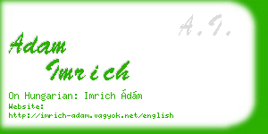 adam imrich business card